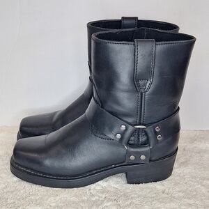 Dingo Black Leather Men's Boots